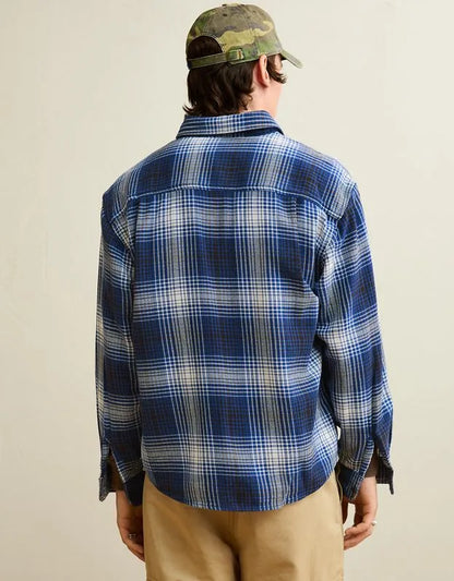 AE Relaxed Fit Textured Flannel Shirt