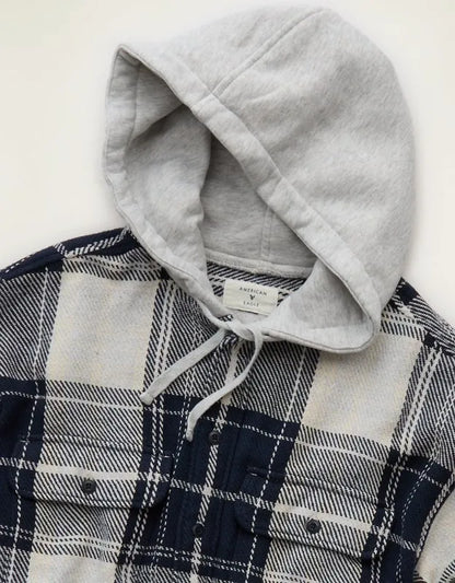 AE Relaxed Fit Hooded Flannel