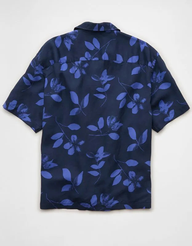 AE Relaxed Fit Short-Sleeve Camp Collar Shirt