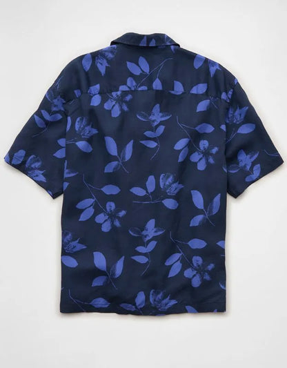 AE Relaxed Fit Short-Sleeve Camp Collar Shirt
