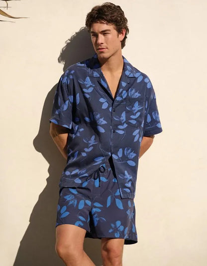 AE Relaxed Fit Short-Sleeve Camp Collar Shirt