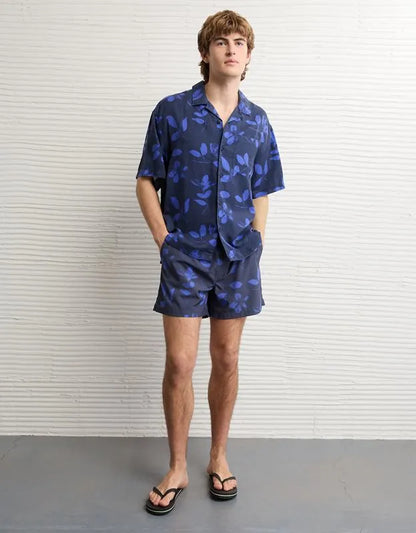 AE Relaxed Fit Short-Sleeve Camp Collar Shirt