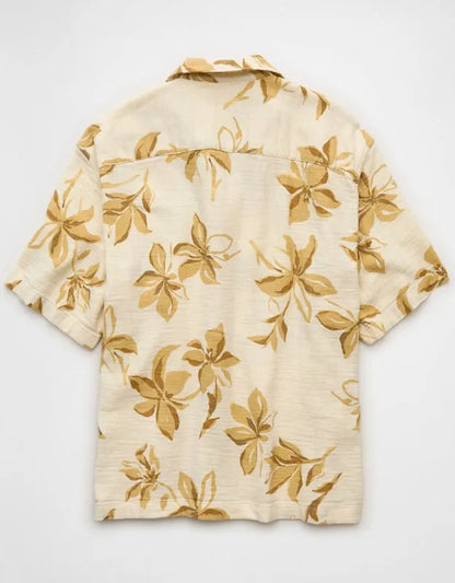 AE Relaxed Fit Short-Sleeve Camp Collar Shirt