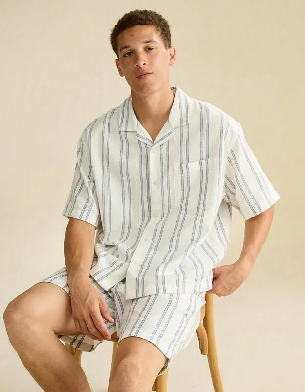 AE Relaxed Fit Short Sleeve Camp Collar Shirt