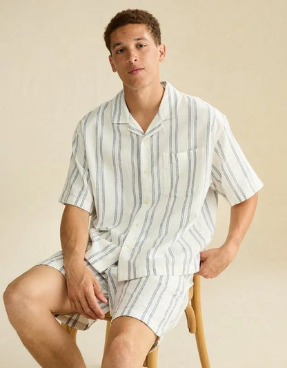 AE Relaxed Fit Short Sleeve Camp Collar Shirt