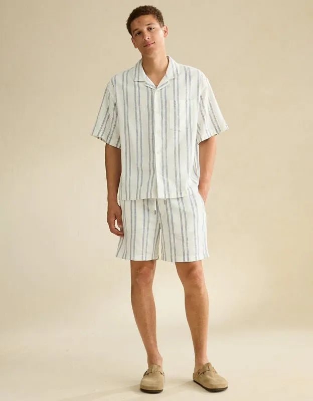AE Relaxed Fit Short Sleeve Camp Collar Shirt