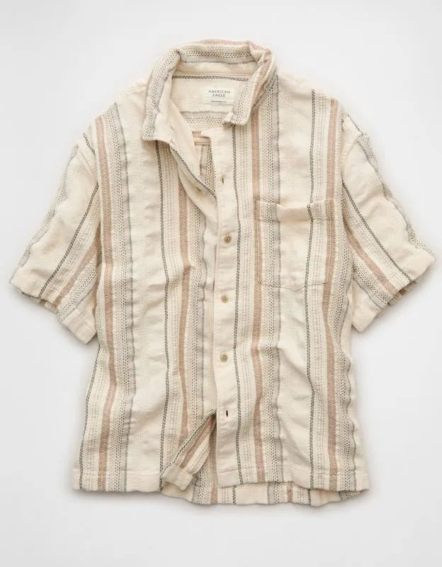AE Relaxed Fit Short-Sleeve Camp Collar Shirt