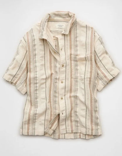 AE Relaxed Fit Short-Sleeve Camp Collar Shirt
