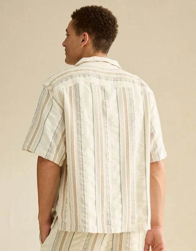 AE Relaxed Fit Short-Sleeve Camp Collar Shirt