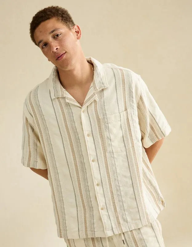 AE Relaxed Fit Short-Sleeve Camp Collar Shirt