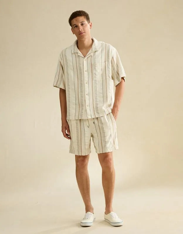 AE Relaxed Fit Short-Sleeve Camp Collar Shirt
