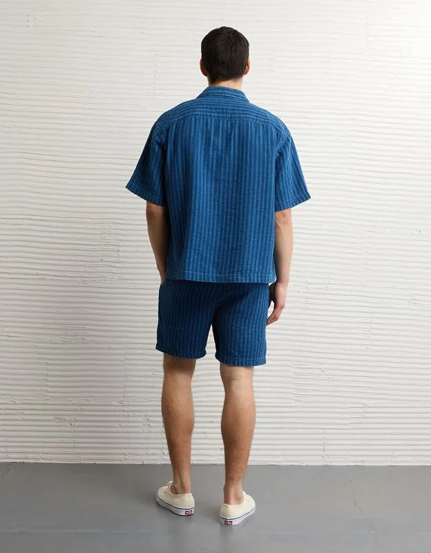 AE Relaxed Fit Short Sleeve Camp Collar Shirt