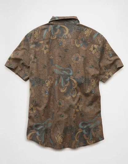 AE Short-Sleeve Button-Up Shirt