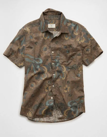 AE Short-Sleeve Button-Up Shirt