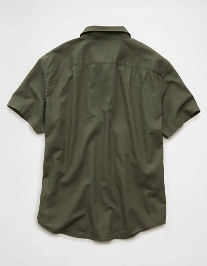 AE Short-Sleeve Button-Up Shirt