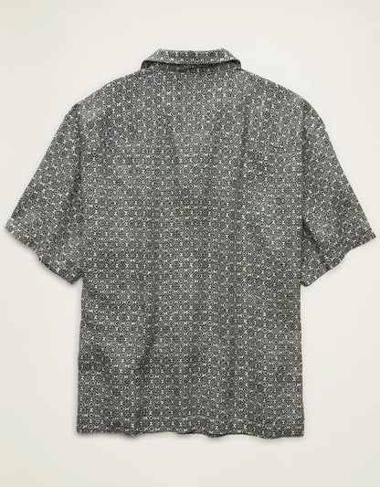 AE Relaxed Fit Camp Collar Button-Up Shirt