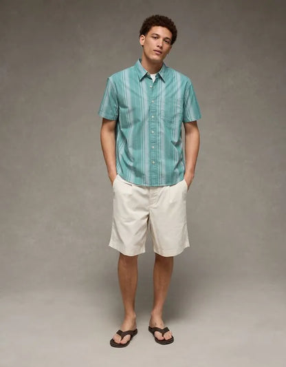AE Standard Fit Poplin Button-Up Shirt