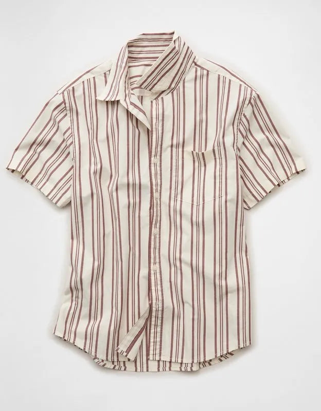 AE Standard Fit Poplin Button-Up Shirt