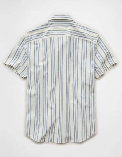 AE Slim Fit Poplin Short-Sleeve Button-Up Shirt