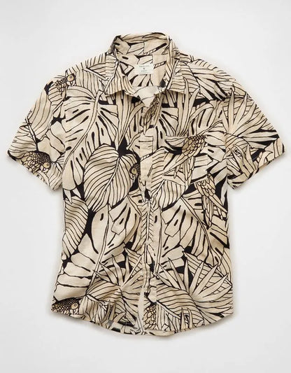 AE Standard Fit Poplin Button-Up Shirt