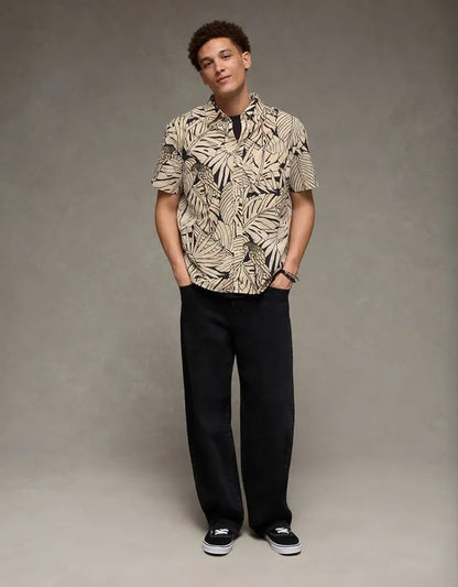 AE Standard Fit Poplin Button-Up Shirt