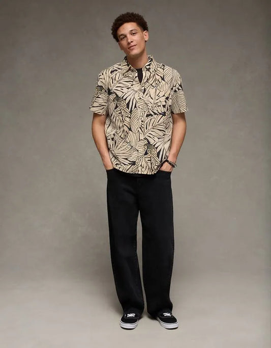 AE Standard Fit Poplin Button-Up Shirt
