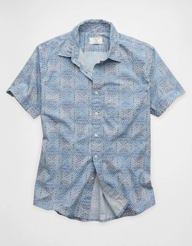 AE Standard Fit Poplin Button-Up Shirt