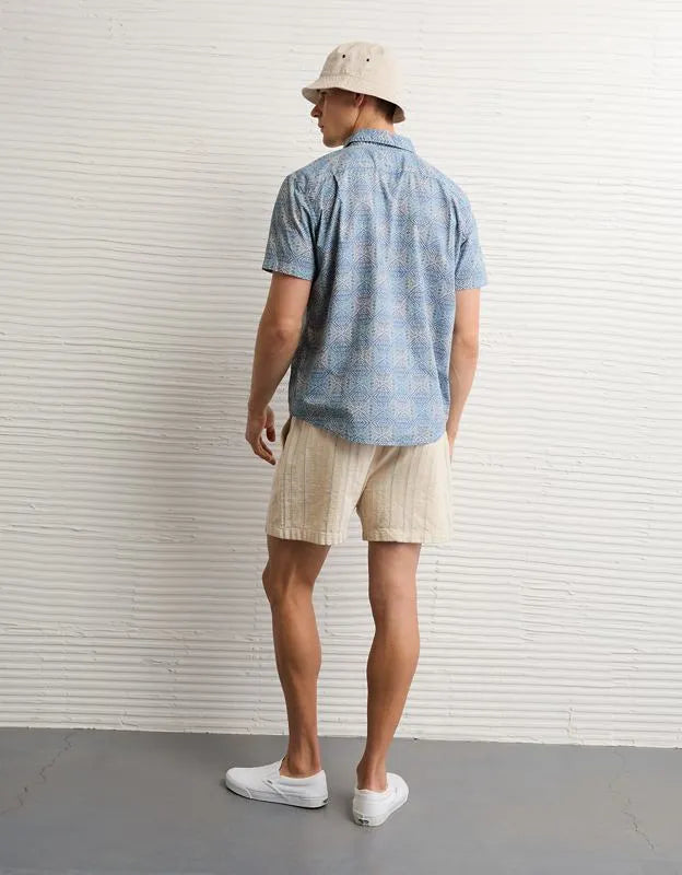 AE Standard Fit Poplin Button-Up Shirt
