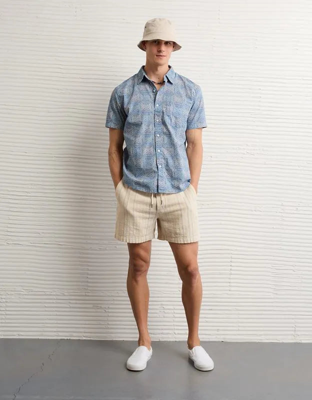 AE Standard Fit Poplin Button-Up Shirt