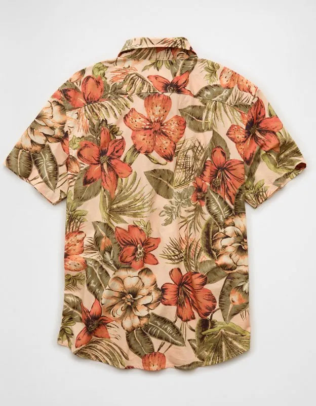 AE Standard Fit Poplin Button-Up Shirt