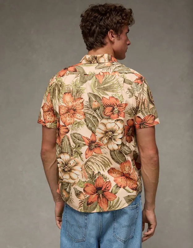 AE Standard Fit Poplin Button-Up Shirt