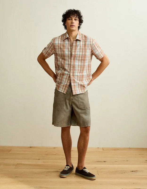 AE Standard Fit Short-Sleeve Button-Up Shirt