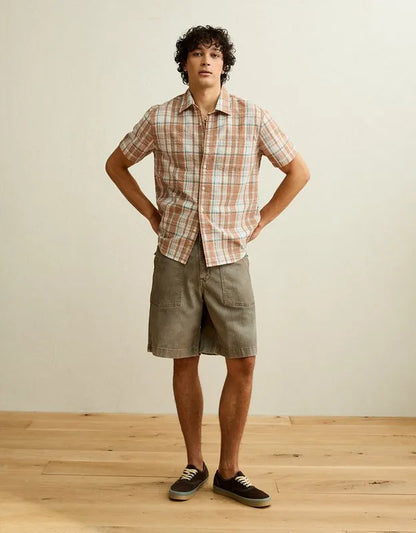 AE Standard Fit Short-Sleeve Button-Up Shirt