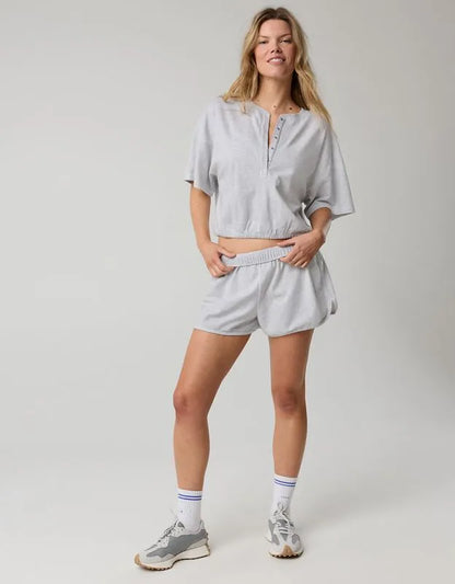 OFFLINE By Aerie Pique Henley Short Sleeve T-Shirt