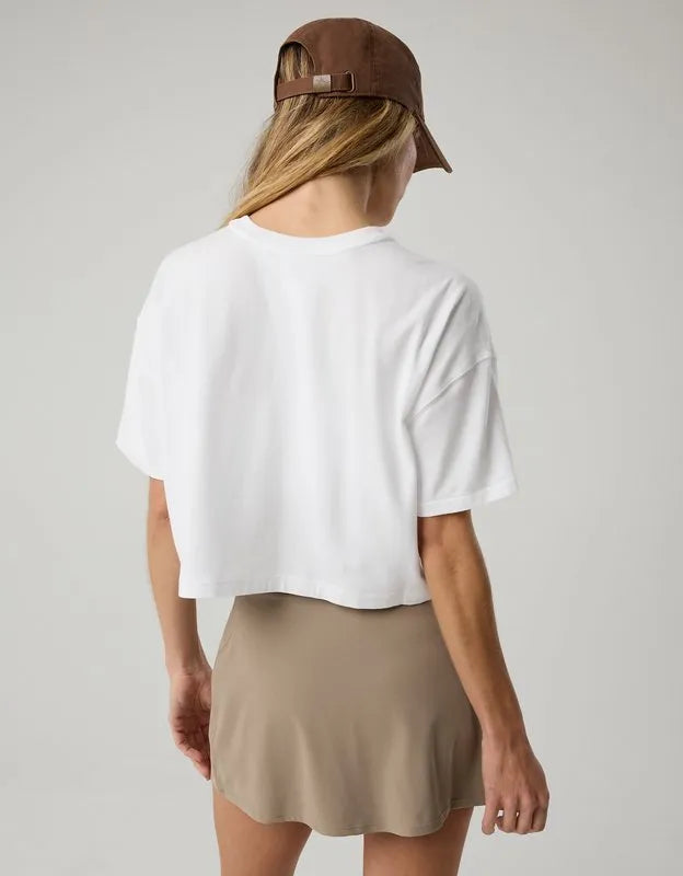 OFFLINE By Aerie Let's Stretch Cropped T-Shirt