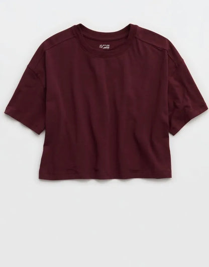 OFFLINE By Aerie Let's Stretch Cropped T-Shirt