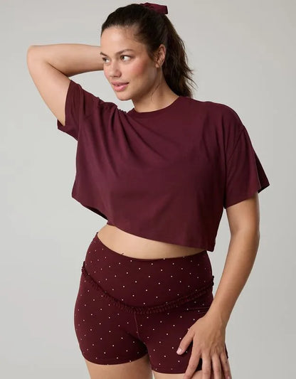 OFFLINE By Aerie Let's Stretch Cropped T-Shirt