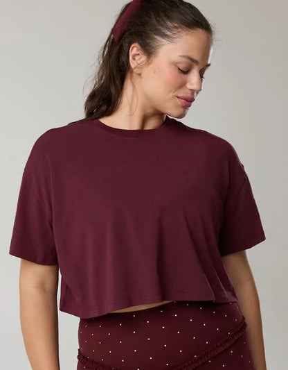 OFFLINE By Aerie Let's Stretch Cropped T-Shirt