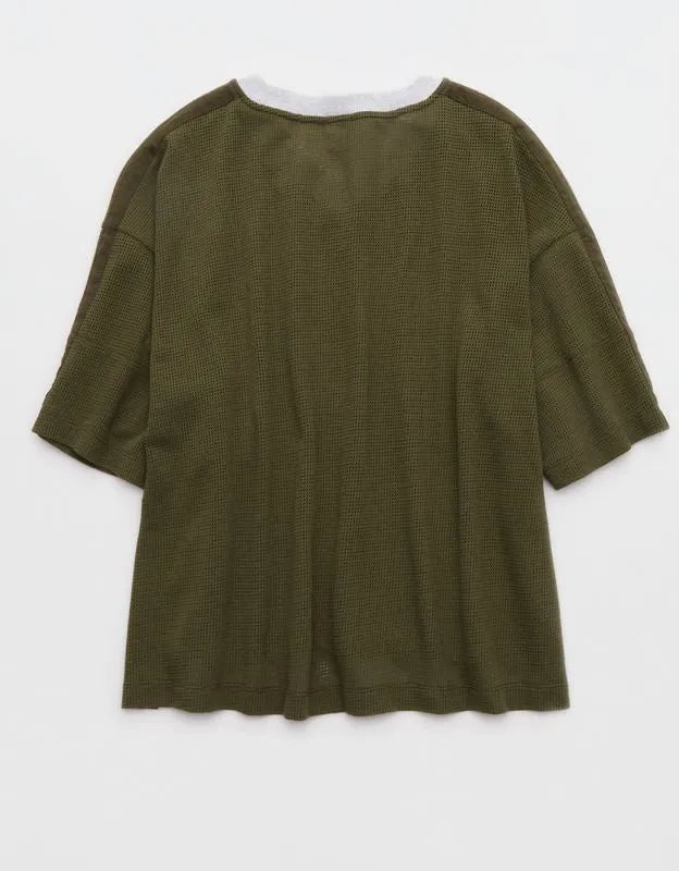 OFFLINE By Aerie Mesh Jersey Short Sleeve T-Shirt