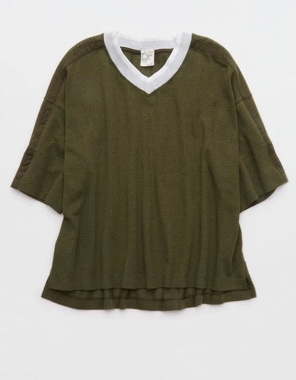 OFFLINE By Aerie Mesh Jersey Short Sleeve T-Shirt