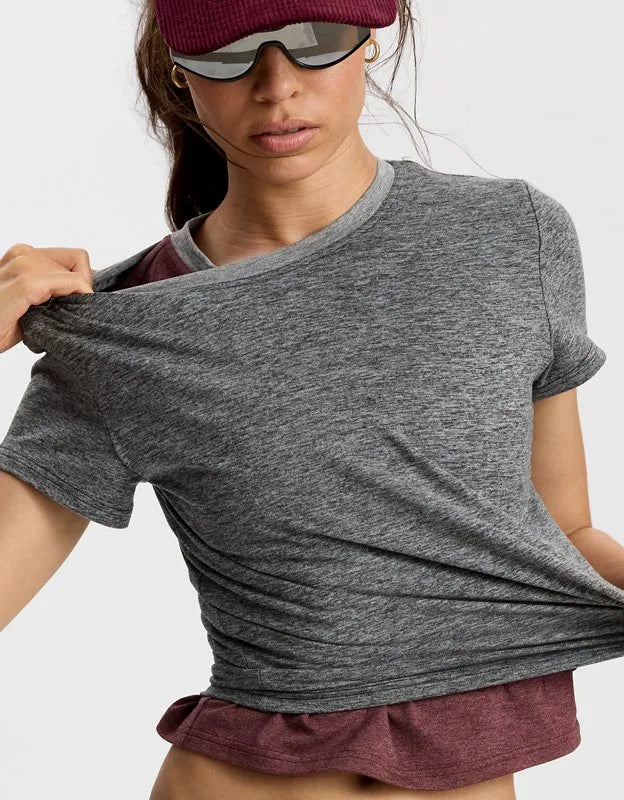 OFFLINE By Aerie Weekend Away Short Sleeve Ringer T-Shirt