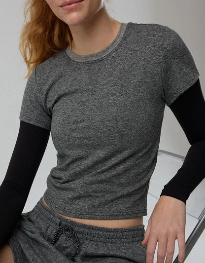 OFFLINE By Aerie Weekend Away Short Sleeve Ringer T-Shirt