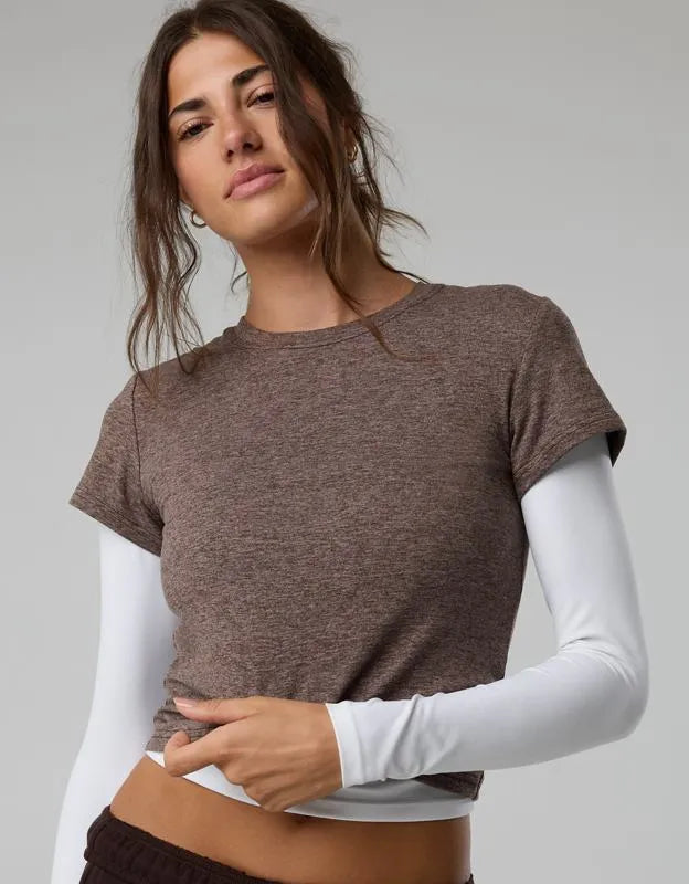 OFFLINE By Aerie Weekend Away Short Sleeve Ringer T-Shirt