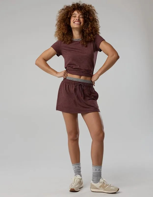 OFFLINE By Aerie Weekend Away Short Sleeve Ringer T-Shirt