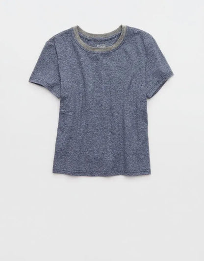 OFFLINE By Aerie Weekend Away Short Sleeve Ringer T-Shirt
