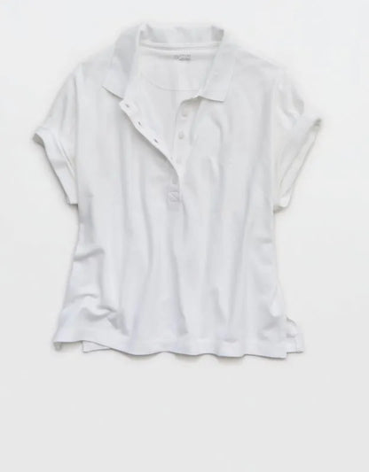 OFFLINE By Aerie Pique Rugby Polo T-Shirt