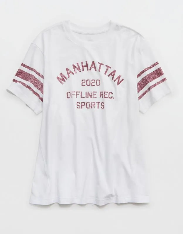 OFFLINE By Aerie Let's Stretch Seamed Boyfriend T-Shirt