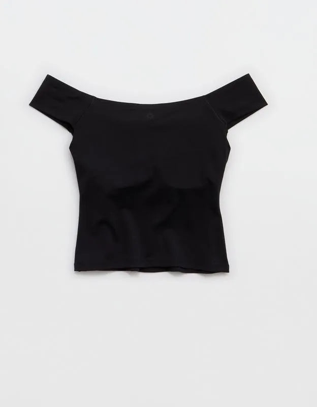 OFFLINE By Aerie Real Me XTRA Off The Shoulder T-Shirt