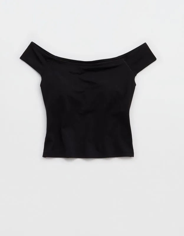 OFFLINE By Aerie Real Me XTRA Off The Shoulder T-Shirt