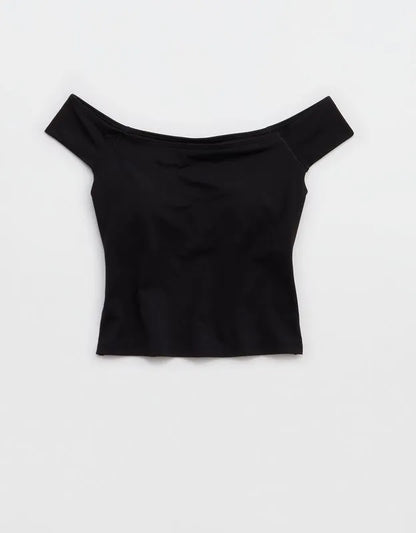 OFFLINE By Aerie Real Me XTRA Off The Shoulder T-Shirt